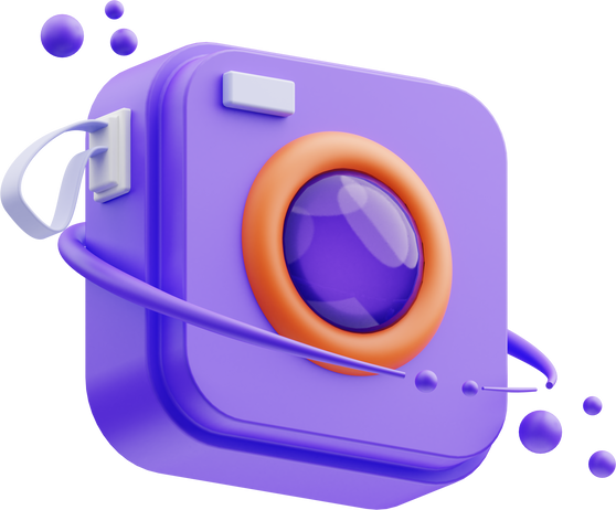 Camera 3d illustration